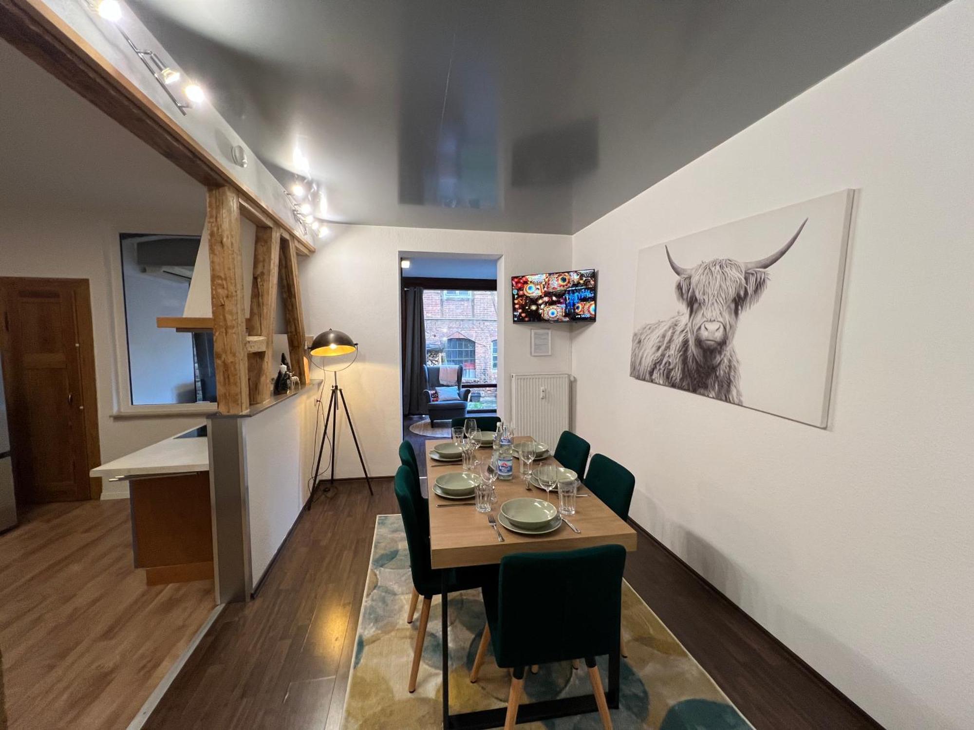 Humboldt 3 Schlafzimmer,wifi, Netflix Parken, Terrasse, Klimatisiert, Naehe Zentrum Apartment Jena